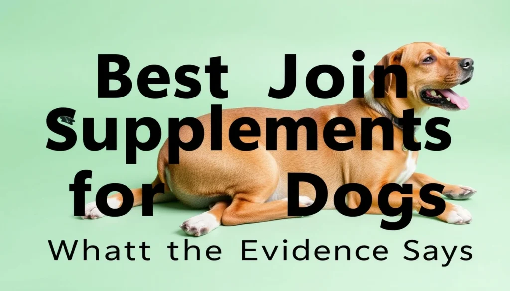 Best Joint Supplements for Dogs: What the Evidence Says