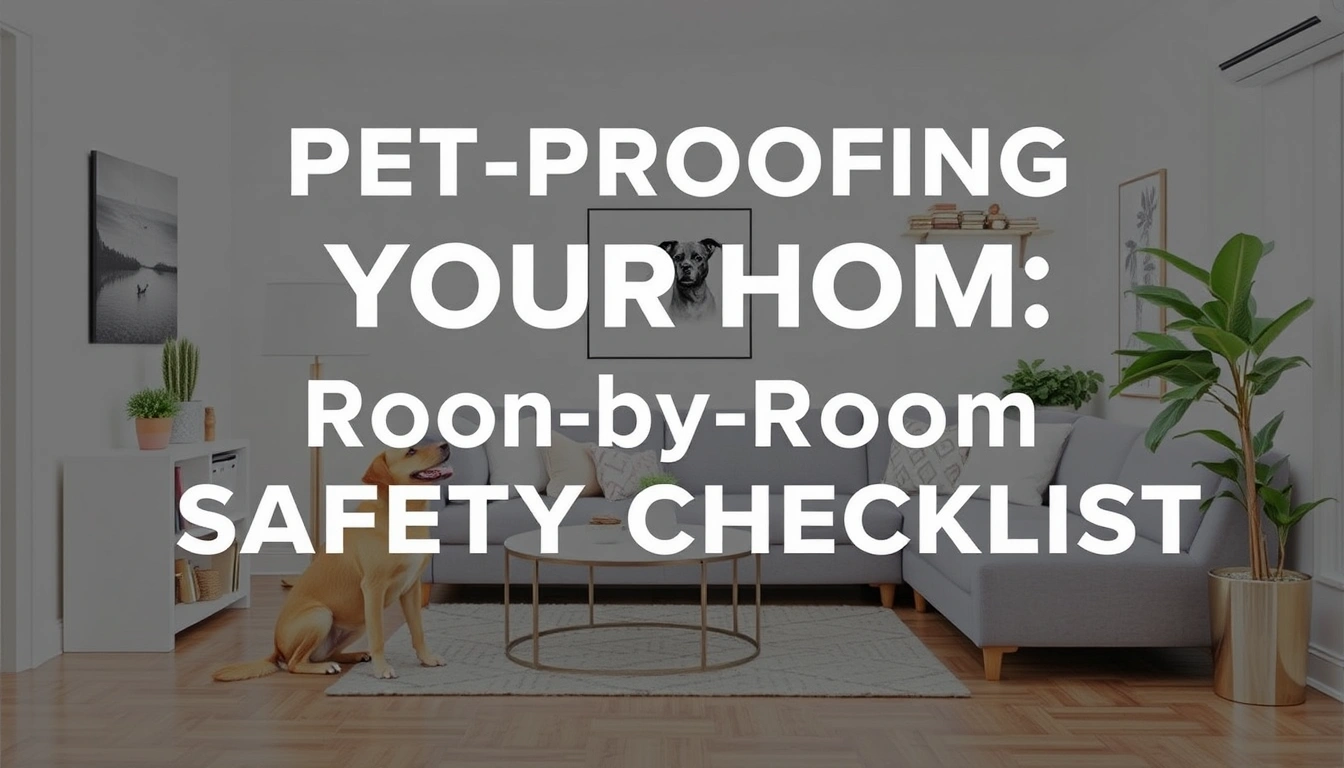 Pet-Proofing Your Home: Room-by-Room Safety Checklist