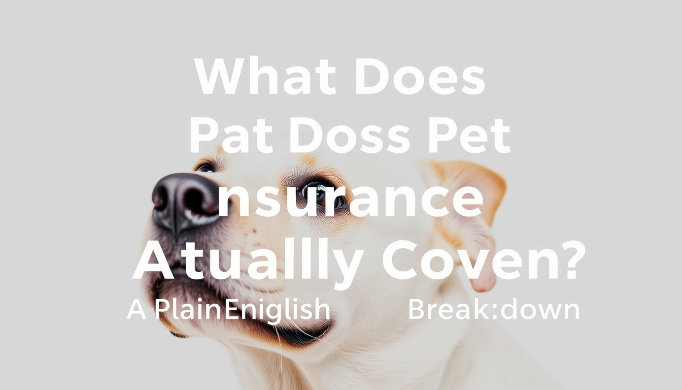 What Does Pet Insurance Actually Cover? A Plain-English Breakdown What Does Pet Insurance Actually Cover? A Plain-English Breakdown